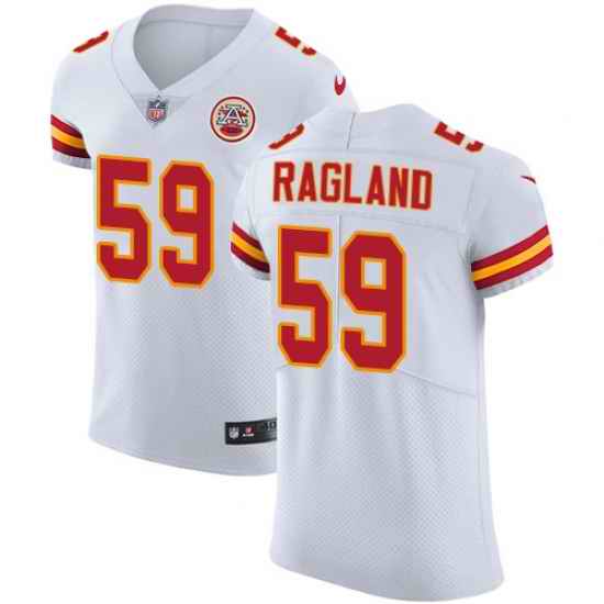 Nike Chiefs #59 Reggie Ragland White Mens Stitched NFL Vapor Untouchable Elite Jersey